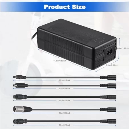 B0F2T8QWHD Jizzu E-bike charger, 42V-3A