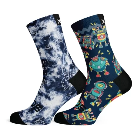 Galactic & Robots Kids Pack Sox footwear