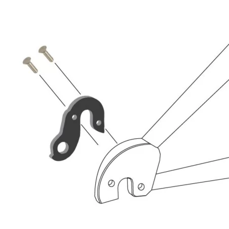 Time derailleur hanger for most road bikes 2005 and ealier | DROPOUT-63 instructions