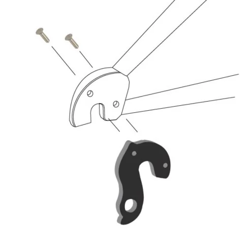 Planet X derailleur hanger for Mamo models | DROPOUT-179 Instr.