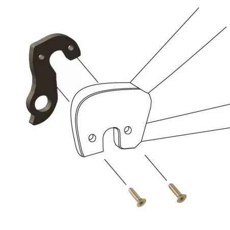 Stevens derailleur hanger DROPOUT-216 for Super Prestige CX. 2014 2013 2012 Instructions