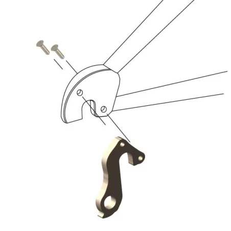 Derailleur hanger DROPOUT-228 for Whyte MONTPELLIER 2017 2016 2015, Saracen various Instructions