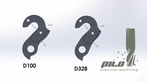D100 derailleur hanger for Colnago Cross Arte CLX CX EPS Ferrari CF7 Ace, Marin Stelvio San Marino, Kona, Bianchi Vertigo Zurigo, Fondriest, Raleigh, Masi, De Rosa, Wheeler, Columbus Airplane, Gios, Viner Magister, Condor bikes 2015 2011 2010 2009 2008 20