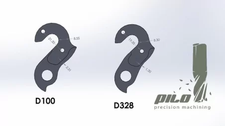 D100 derailleur hanger for Colnago Cross Arte CLX CX EPS Ferrari CF7 Ace, Marin Stelvio San Marino, Kona, Bianchi Vertigo Zurigo, Fondriest, Raleigh, Masi, De Rosa, Wheeler, Columbus Airplane, Gios, Viner Magister, Condor bikes 2015 2011 2010 2009 2008 20