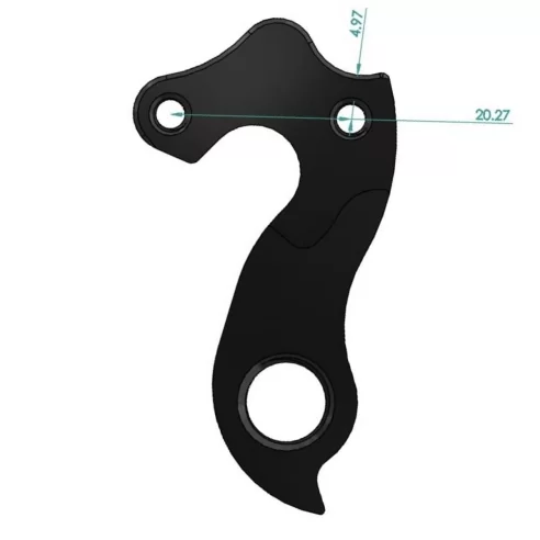 D771 derailleur hanger for Gusto Rcr 3, Rca 11 21 Team Edition duro sport jp bikes 2015 2019 (gear mech dropout) drawings