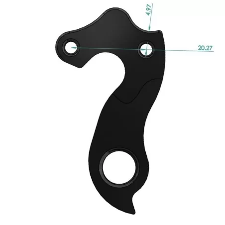 D771 derailleur hanger for Gusto Rcr 3, Rca 11 21 Team Edition duro sport jp bikes 2015 2019 (gear mech dropout) drawings