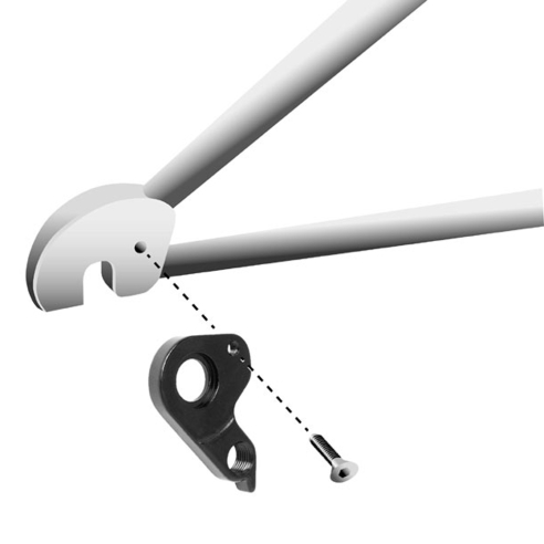 Ghost GHT12-057 Derailleur Hanger for Dreamr, Slamr, Framr, Hamr, Riot, Kato | GH-314 Marwi