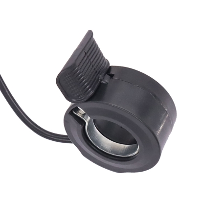 Thumb throttle lever allows effortless acceleration for electric scooter. X001VDI1QP