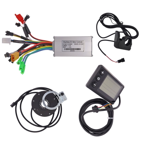 Brushless DC 24V-48V 250W/350W 17A Motor Controller Kit with S866 LCD Display, PAS, Speed Throttle | X001Y019SZ