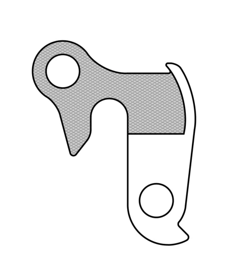 Marwi UNION GH-002 derailleur hanger front drawings