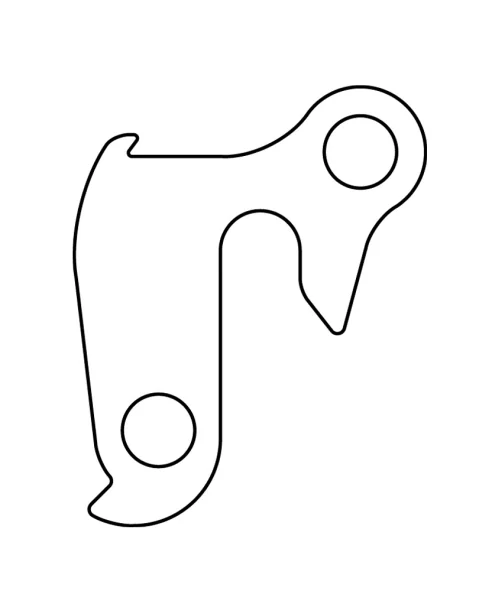 Marwi UNION GH-002 derailleur hanger rear drawings