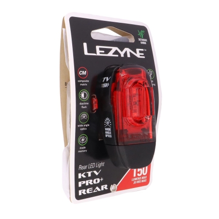 Lezyne 1-LED-12RPRO-V504 KTV Drive Pro+ Rear LED Light 150lm