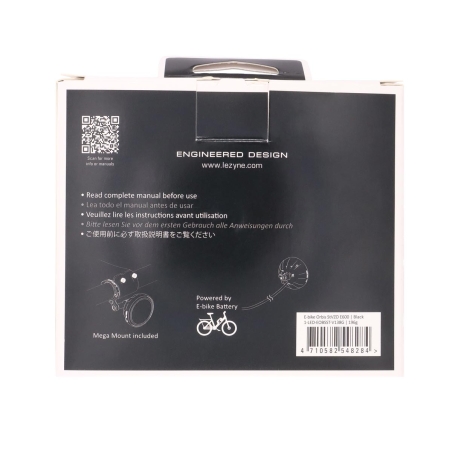 Front E-bike LED Light Lezyne 1-LED-EOBSST-V138G Orbis StVZO E600