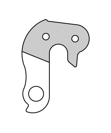 Marwi UNION GH-010 derailleur hanger front drawings