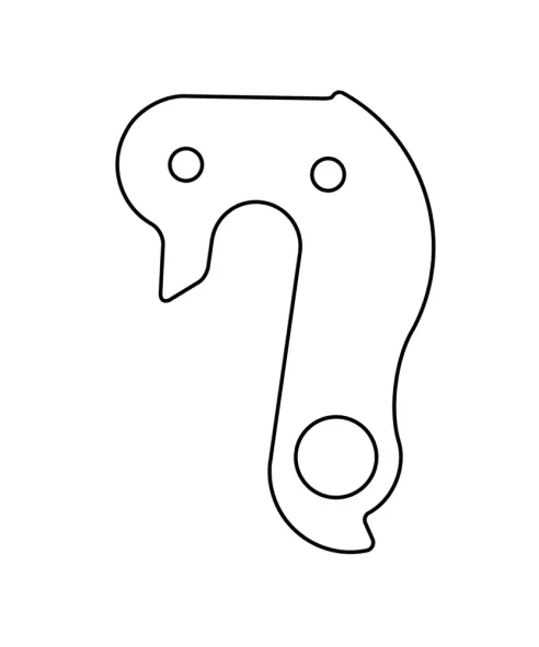 Marwi UNION GH-010 derailleur hanger rear drawings