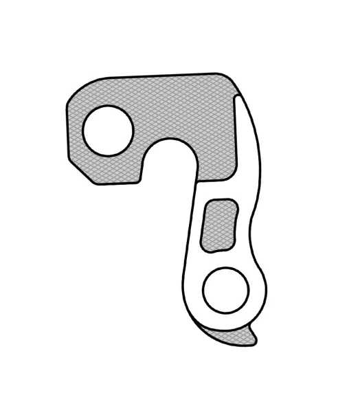 Marwi UNION GH-012 derailleur hanger front drawings