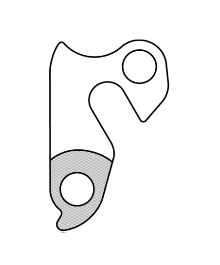 Marwi UNION GH-022 derailleur hanger rear drawings