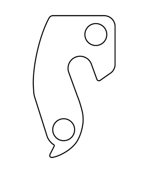 Marwi UNION GH-023 derailleur hanger rear drawings