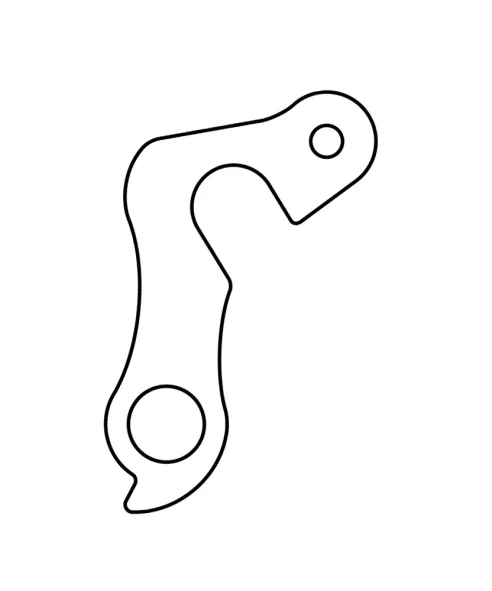 Marwi UNION GH-026 derailleur hanger rear drawings