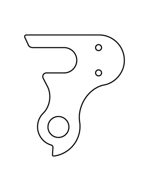 Marwi UNION GH-027 derailleur hanger rear drawings
