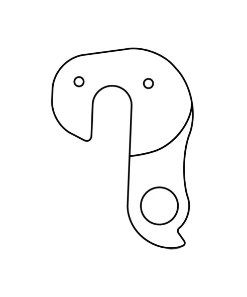 Marwi UNION GH-038 derailleur hanger rear drawings