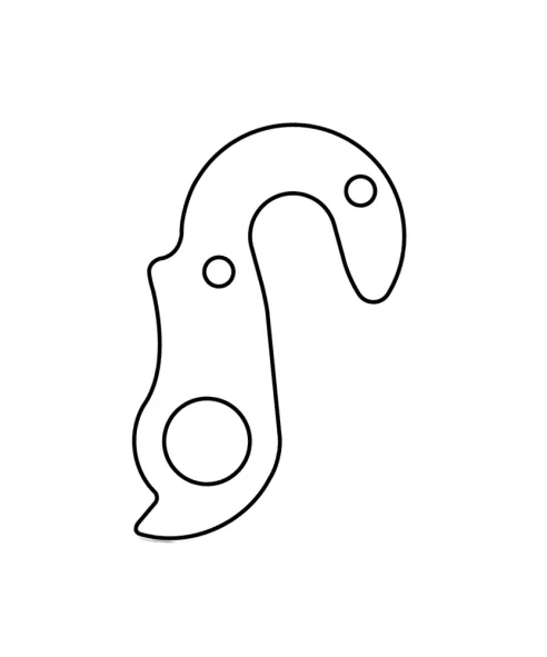 Marwi UNION GH-039 derailleur hanger rear drawings