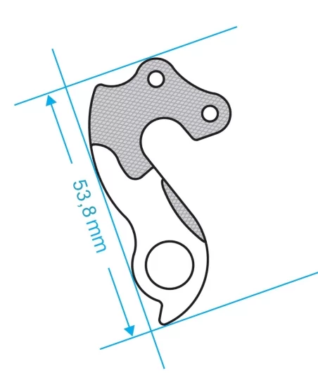 Marwi UNION GH-043 derailleur hanger front drawings