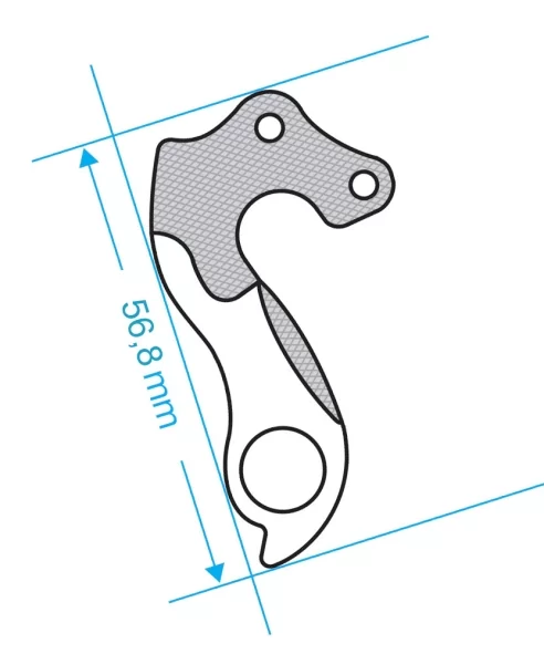 Marwi UNION GH-045 derailleur hanger front drawings