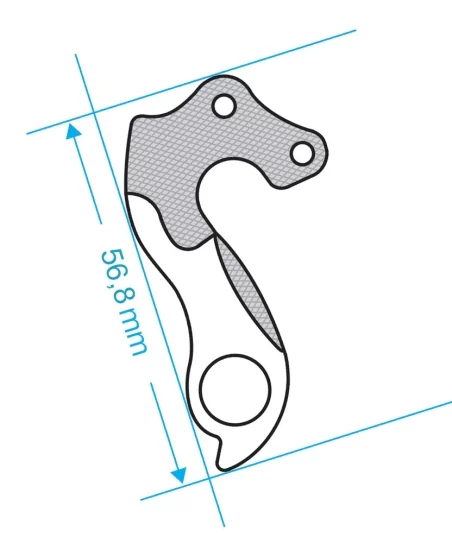 Marwi UNION GH-045 derailleur hanger front drawings
