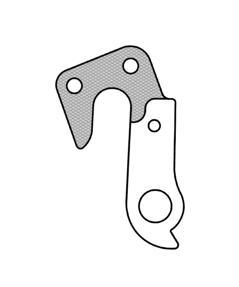 Marwi UNION GH-051 derailleur hanger front drawings