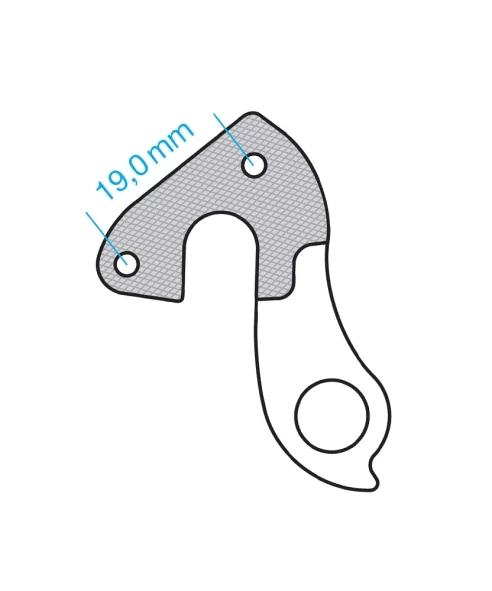 Marwi UNION GH-058 derailleur hanger front drawings