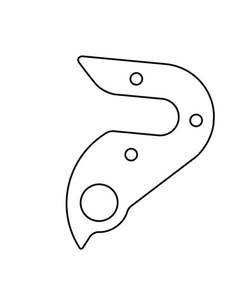 Marwi UNION GH-062 derailleur hanger rear drawings