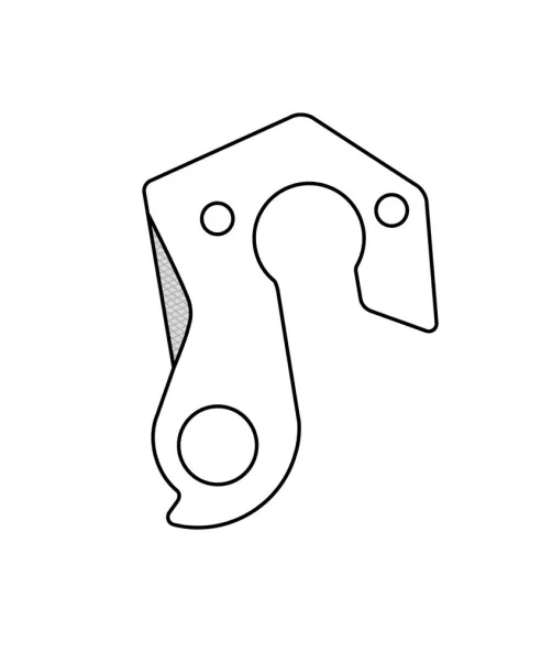 Marwi UNION GH-063 derailleur hanger rear drawings