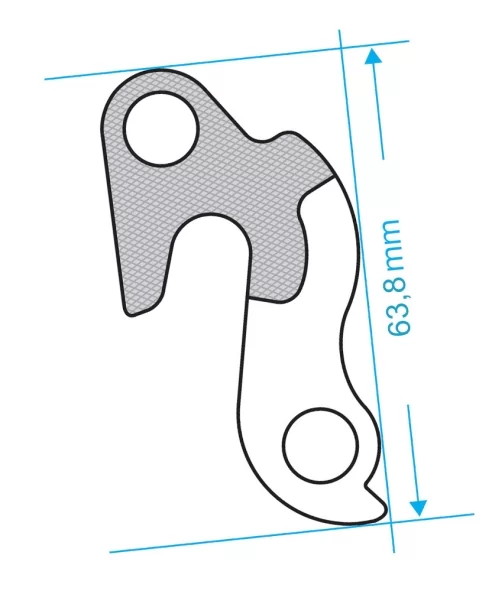 Marwi UNION GH-068 derailleur hanger front drawings