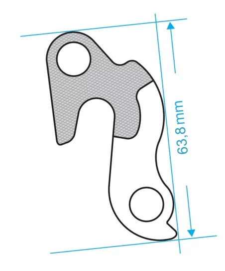 Marwi UNION GH-068 derailleur hanger front drawings