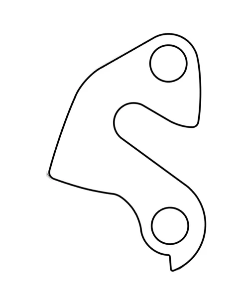 Marwi UNION GH-069 derailleur hanger rear drawings