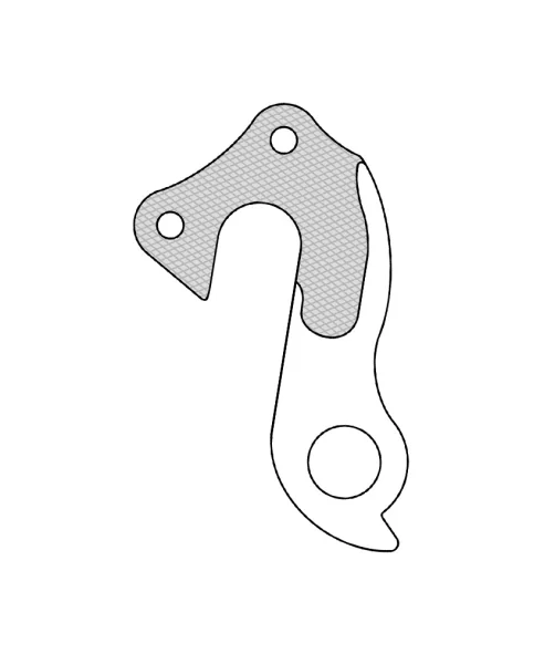 Marwi UNION GH-072 derailleur hanger front drawings