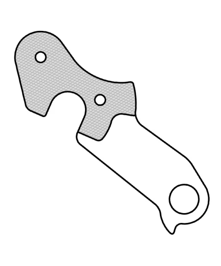 Marwi UNION GH-075 derailleur hanger front drawings