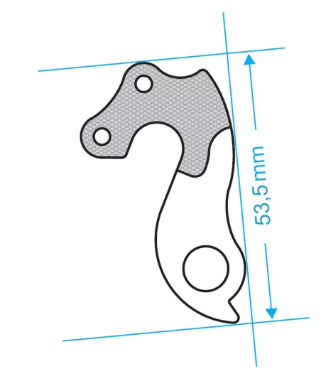 Marwi UNION GH-080 derailleur hanger front drawings