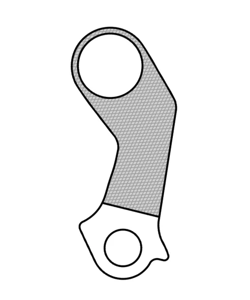 Marwi UNION GH-099 derailleur hanger front drawings