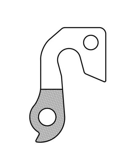 Marwi UNION GH-100 derailleur hanger rear drawings