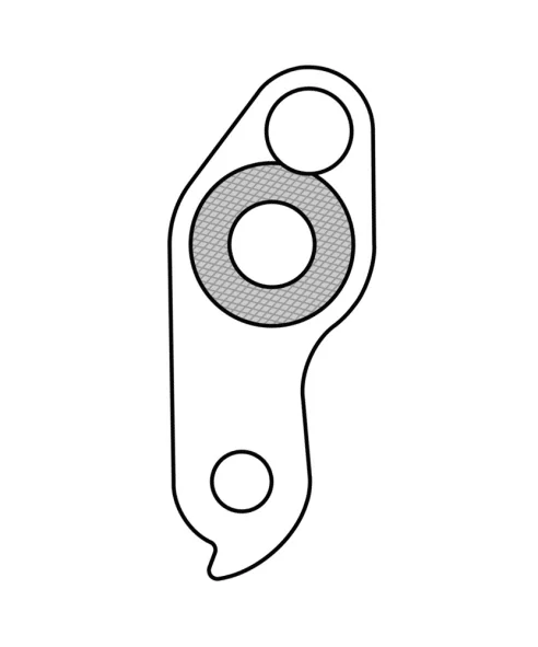 Marwi UNION GH-102 derailleur hanger rear drawings