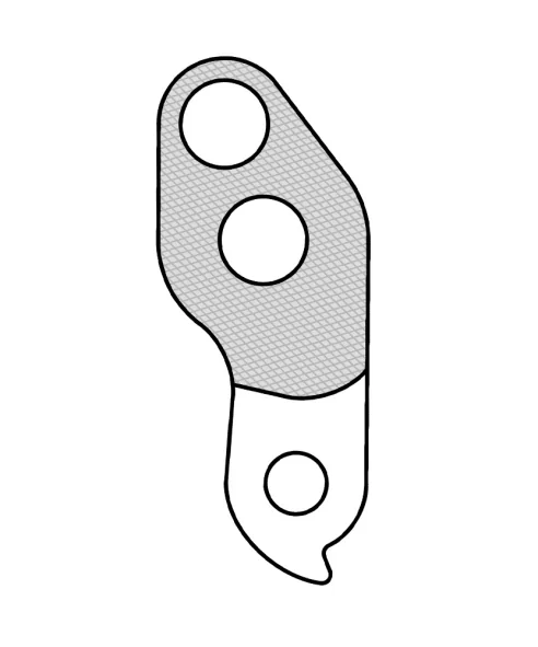 Marwi UNION GH-102 derailleur hanger front drawings for Jamis #65-0003