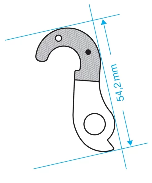Marwi UNION GH-104 derailleur hanger front drawings