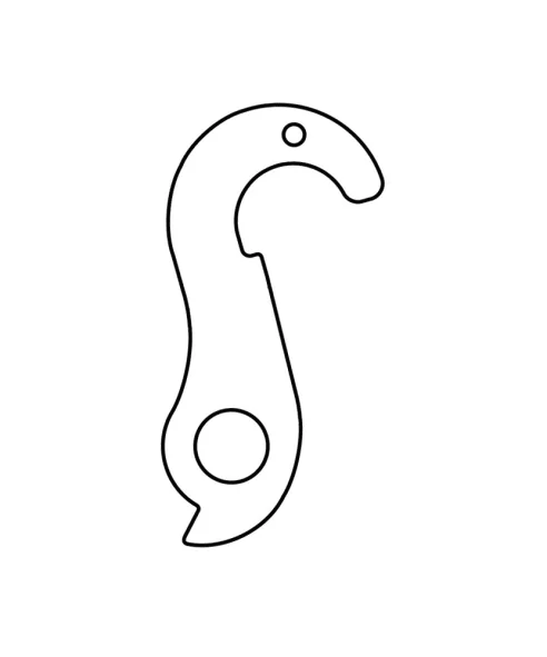 Marwi UNION GH-104 derailleur hanger rear drawings