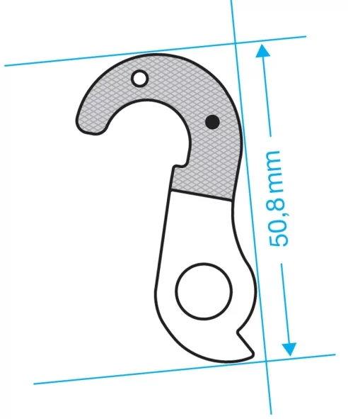 Marwi UNION GH-105 derailleur hanger front drawings