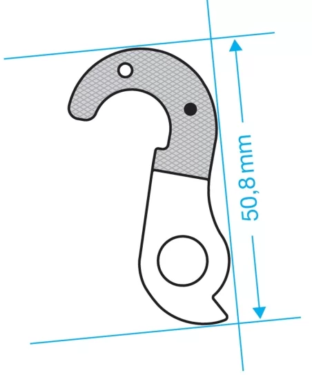 Marwi UNION GH-105 derailleur hanger front drawings