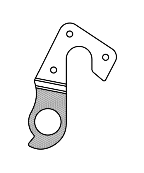 Marwi UNION GH-107 derailleur hanger rear drawings