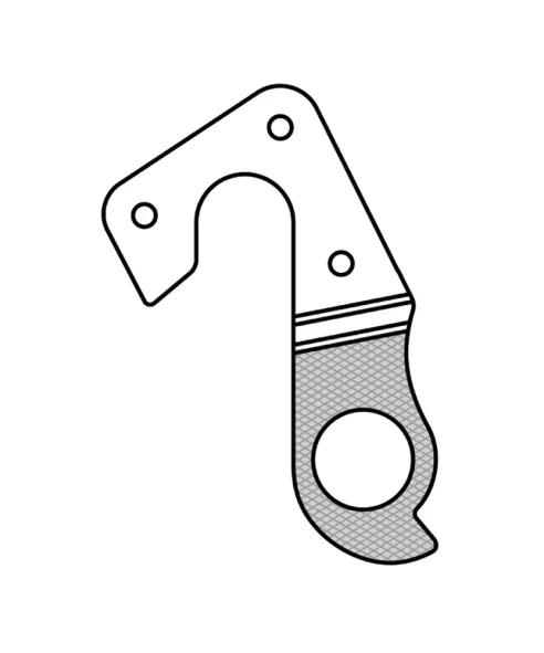 Marwi UNION GH-107 derailleur hanger front drawings