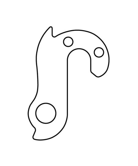 Marwi UNION GH-110 derailleur hanger rear drawings